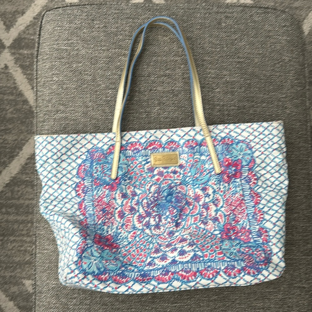 Lilly Pulitzer Pinchers Fisher Tote Bag